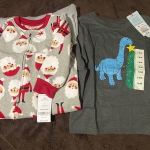Size 18 month Christmas Shirt & PJS